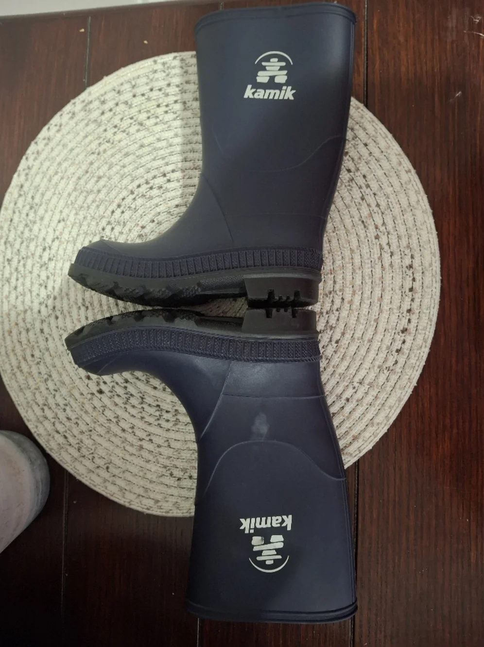 Kamik Kids Navy Blue Waterproof Rain Boots Size 11.